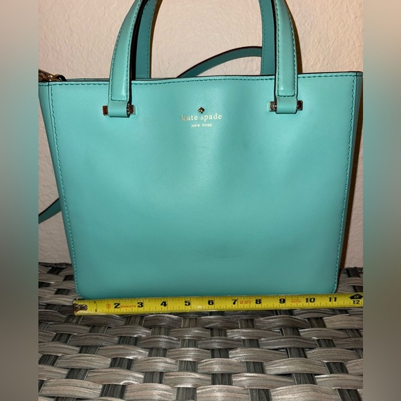 kate spade Handbags - Kate Spade New York Leather Satchel Crossbody Bag – Turquoise Blue